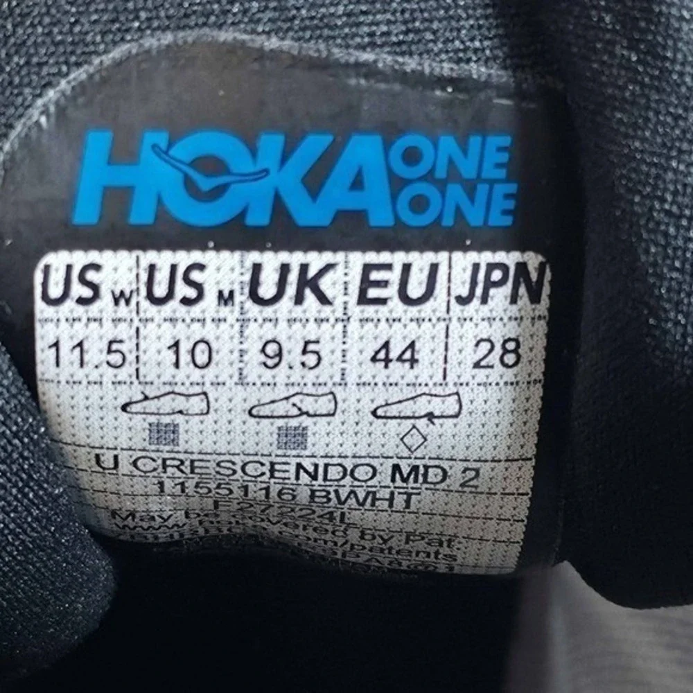 HOKA Crescendo 2 MD Track Shoes with Spikes Size Men's 10 Women's 11.5 Black NEW